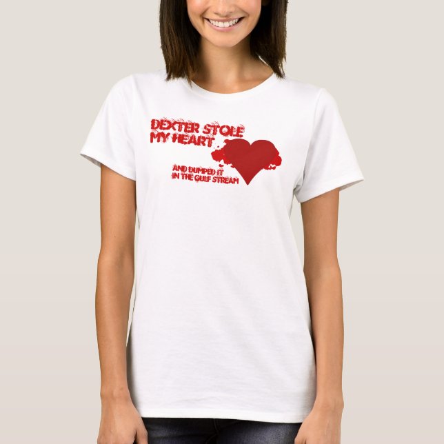 Camiseta Dexter Me Robó El Corazón (Anverso)
