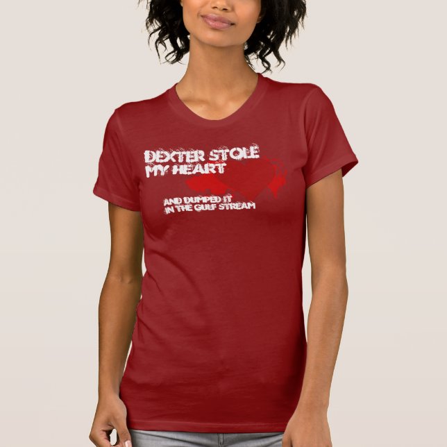 Camiseta Dexter Me Robó El Corazón (Anverso)