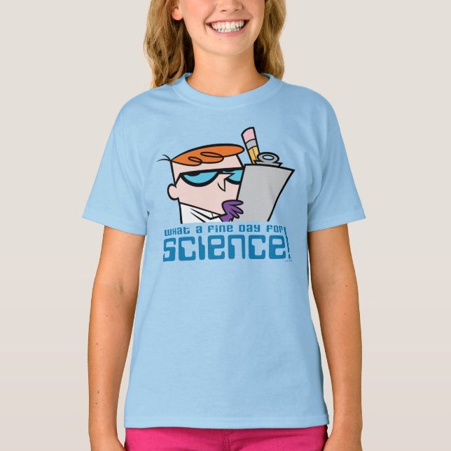 Camiseta Dexter - ¡Qué Buen Día Para La Ciencia! (Anverso)