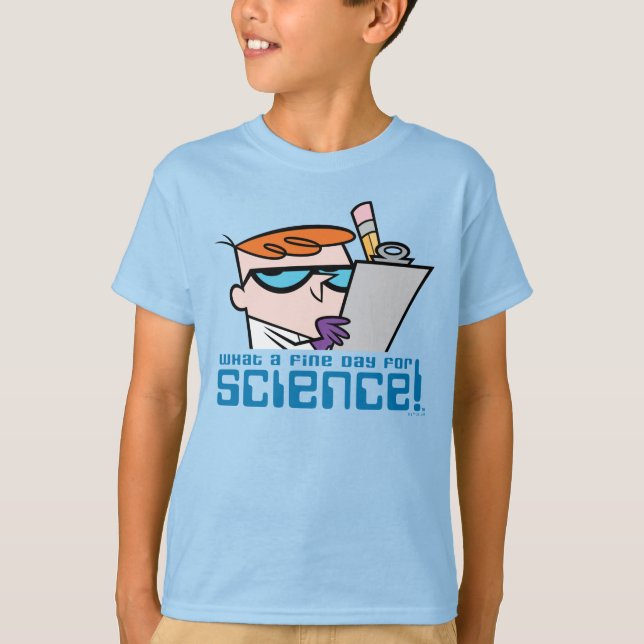 Camiseta Dexter - ¡Qué Buen Día Para La Ciencia! (Anverso)