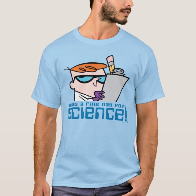 Camiseta Dexter - ¡Qué Buen Día Para La Ciencia! (Anverso)