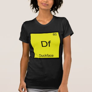 Camiseta Df - Símbolo del Elemento Pato Cara Meme Química D