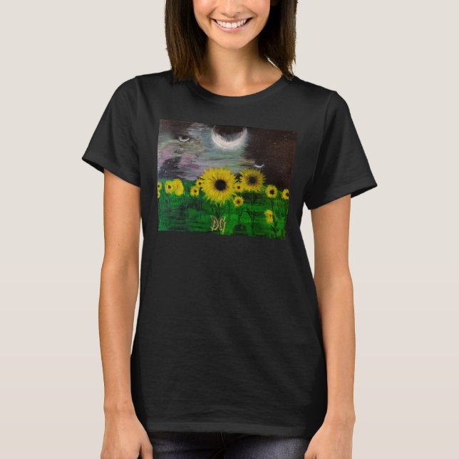 Camiseta DG Paintings Campo de Girasoles Místicos (Anverso)