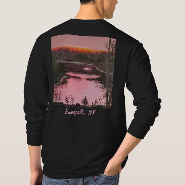 Camiseta DG Paintings Empeyville Pond Sunset long sleeve  (Reverso)