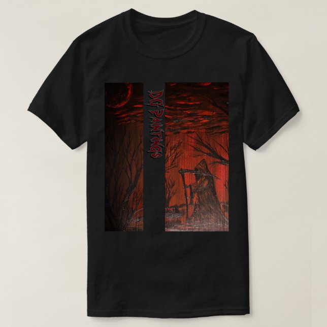 Camiseta DG Paintings Grim Reaper (Rojo) (Diseño del anverso)