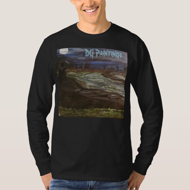 Camiseta DG Paintings Persiguiendo a la Parca (azul) V3   (Anverso)