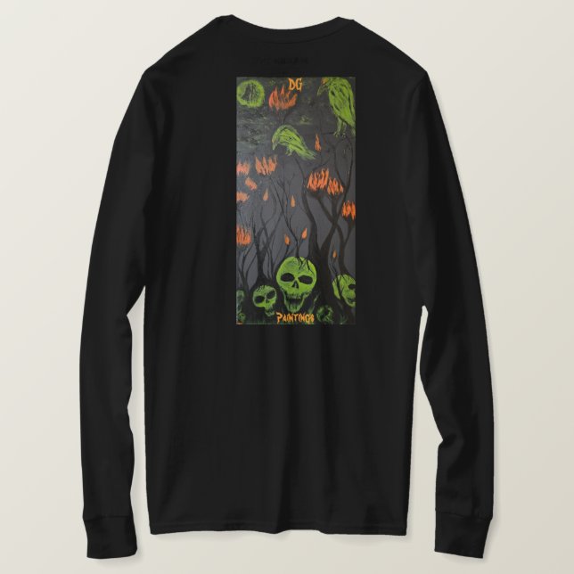 Camiseta DG Paintings Skull Garden Longsleeve (Reverso del diseño)