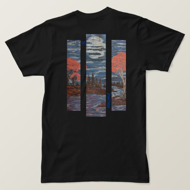 Camiseta DG Paintings Sunset / Full Moon River (Reverso del diseño)