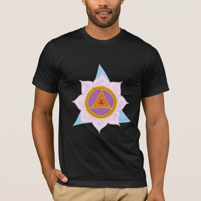 Camiseta Dhanwantari Kali Yantra de los hombres (Anverso)