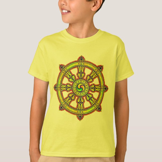 Camiseta Dharma budista Chakra (Anverso)