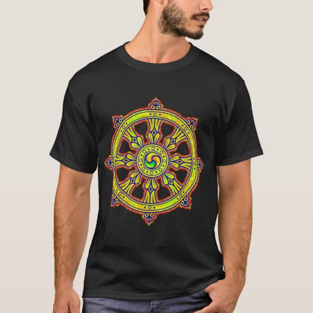 Camiseta Dharma budista Chakra (Anverso)