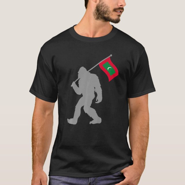 Camiseta Dhivehi Raajje O Bandera Maldiva En La Bandera De  (Anverso)