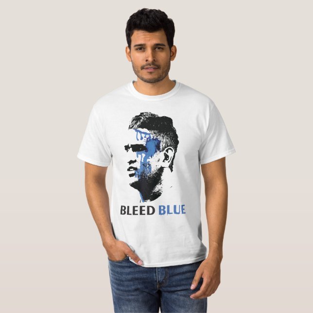 Camiseta dhoni del singh del mahendra (Anverso completo)
