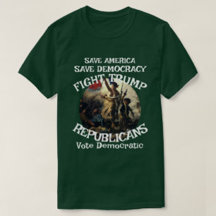 Camiseta DHS FBI CBP Bandera Política Electoral Estadounide