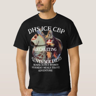 Camiseta DHS ICE CBP Reclutando Clanes Nación de Nacimiento