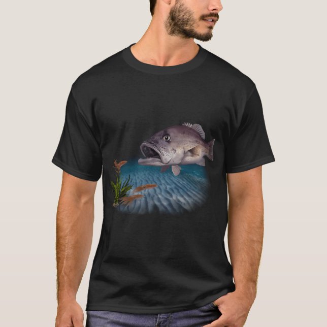 Camiseta Dhufish cazando calamares (Anverso)