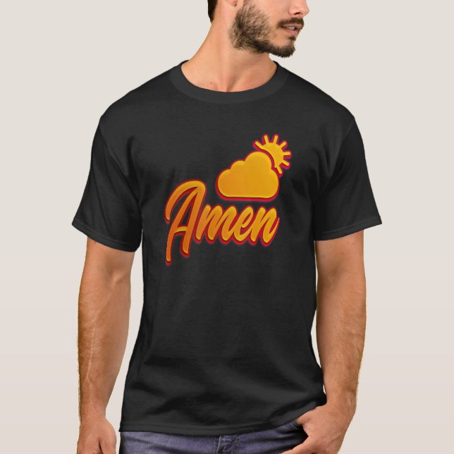Camiseta Di Amen si estás de acuerdo (Anverso)