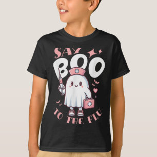 Camiseta Di Boo A La Enfermera Flu Halloween Fantasma Graci