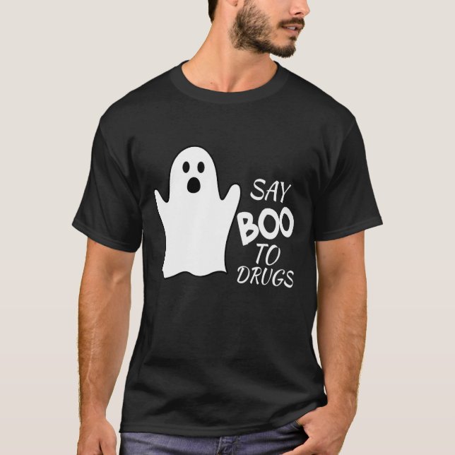 Camiseta Di Boo A Las Drogas Halloween Red Ribbon Week Awar (Anverso)