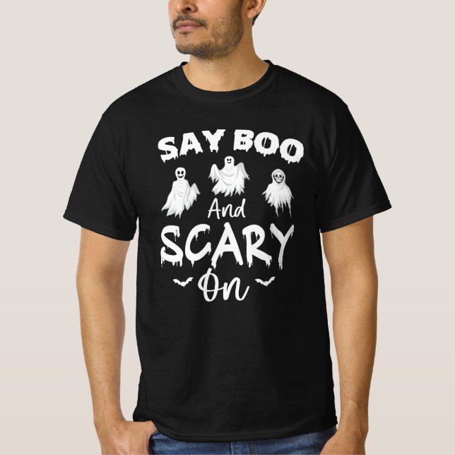 Camiseta Di boo y miedo - divertida idea de regalo de hallo (Anverso)