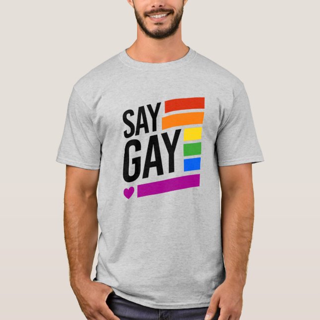 Camiseta Di Gay - Barras de Arcoíris (Anverso)