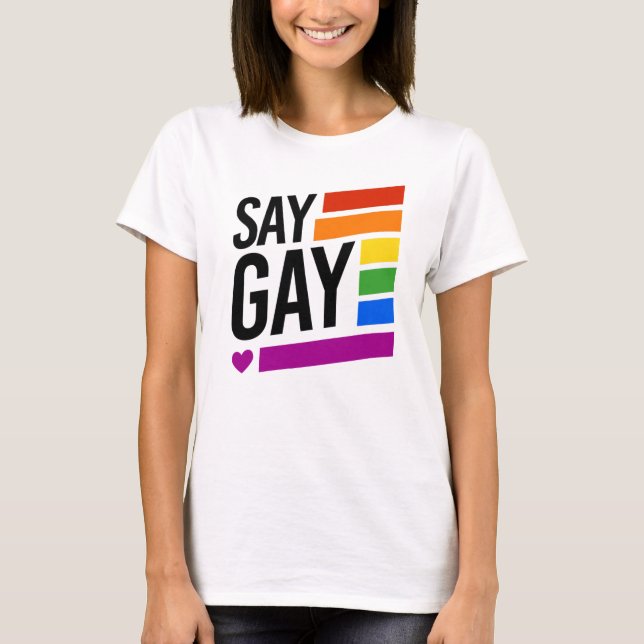 Camiseta Di Gay - Barras de Arcoíris (Anverso)