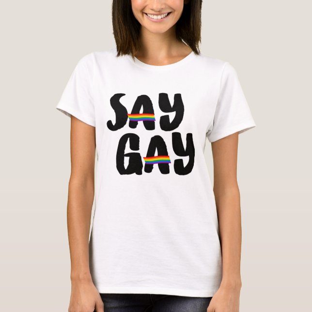 Camiseta Di Gay - Caligrafía (Anverso)