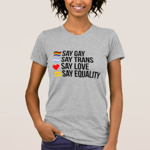 Camiseta Di gay Di Trans Di Amor Di Igualdad