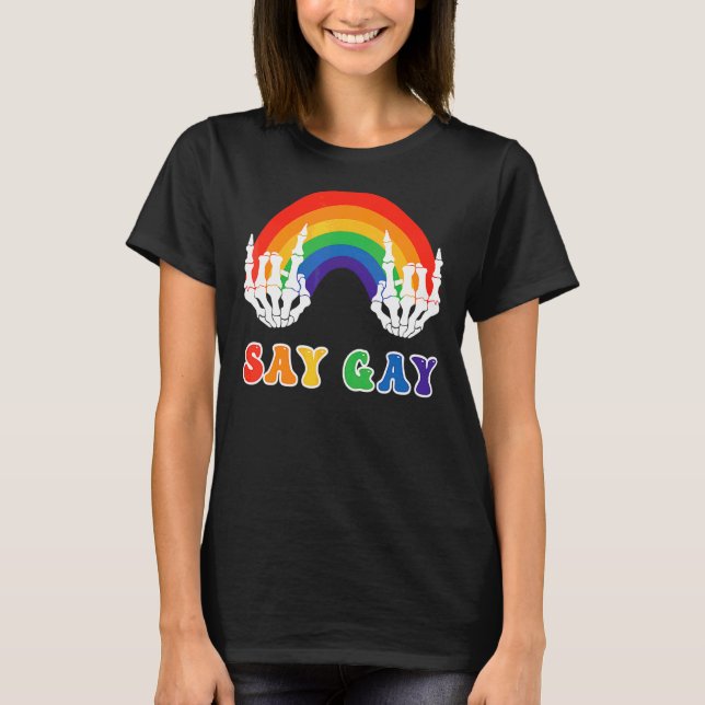 Camiseta Di Gay Florida a Gay Lgbtq Gay Derechos de Gay (Anverso)