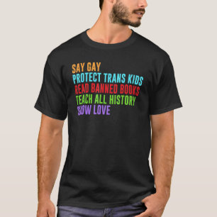 Camiseta Di Gay Protege a los Niños Transgénero Lee Libros