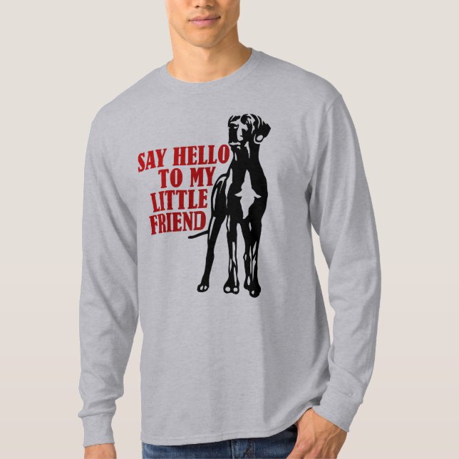 Camiseta Di hola a mi pequeño amigo (Anverso)