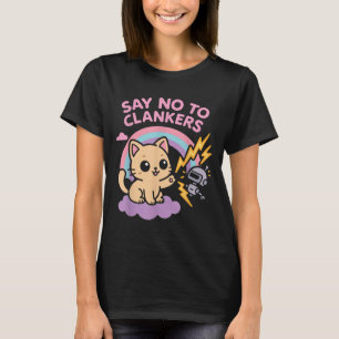 Camiseta Di No A Clankers Anti Ai Robots Gatito Lindo Lluvi