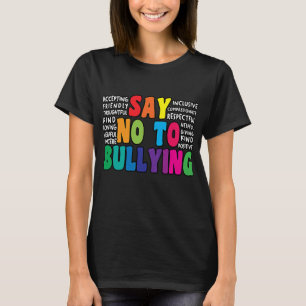 Camiseta Di No Al Acoso Movimiento Antiacoso Escolar