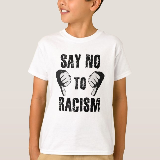 Camiseta Di no al racismo (Anverso)