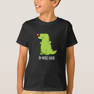 Camiseta Di-nose-saur Funny Dinosaur Pun Dark BG