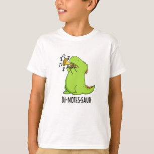Camiseta Di-notes-saur Funny Dinosaur Pun