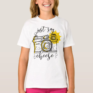 Camiseta "Di Queso" Cámara Retro Fotógrafo Fotografía