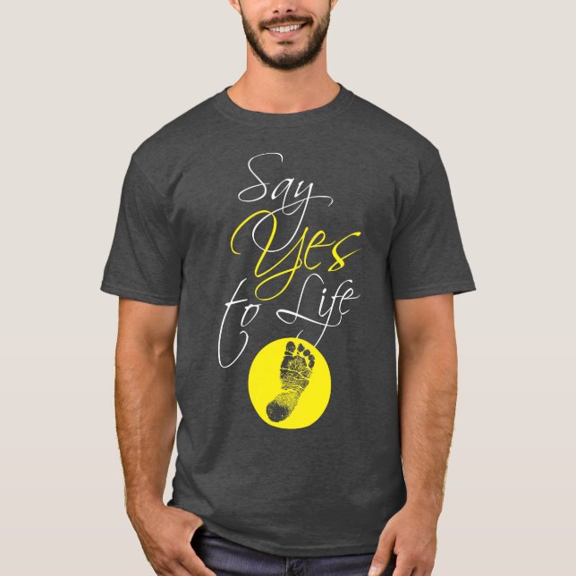 Camiseta Di sí a la vida (Anverso)
