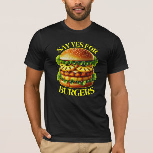 Camiseta di sí a las hamburguesas