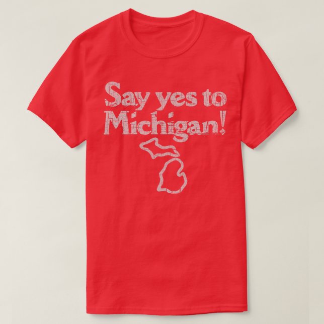 Camiseta Di sí a Michigan 1982 (Diseño del anverso)