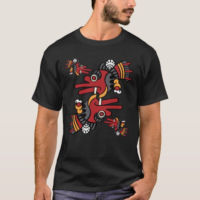 Camiseta Día 02 del Calendario Azteca - Ehecatl (Anverso)