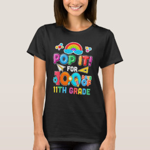 Camiseta Día 100 De Escuela Pop It 100 Días De 11º Grado