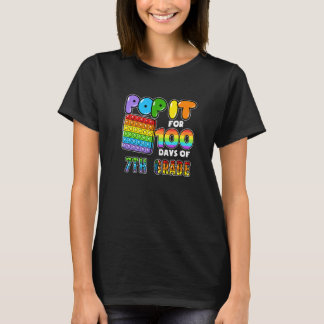 Camiseta Día 100 de la escuela Pop It 100 días de 7º grado