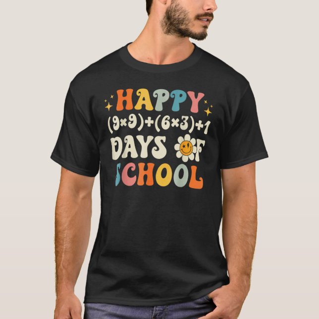 Camiseta Día 100 Profesor de Matemáticas Fórmula Matemática (Anverso)