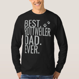 Camiseta Día 2019 D del mejor padre de rottweiler