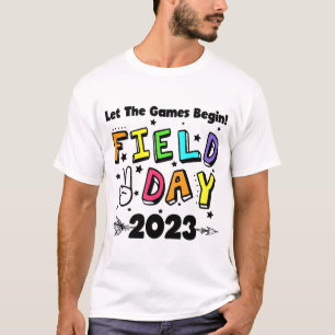 Camiseta Día 2023 Dejar que los juegos comiencen a los niño