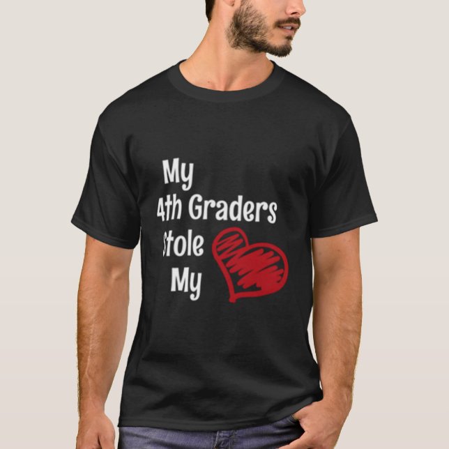 Camiseta Día 4 Maestra De Grado Para Profesores Enamorados (Anverso)