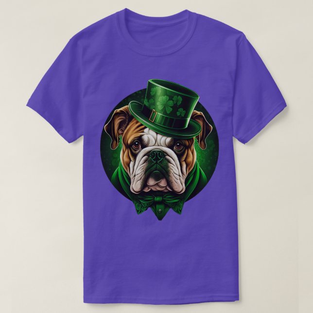 Camiseta Día 7 del bulldog St Patricks (Diseño del anverso)