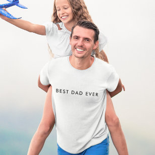 Camiseta Día B y W del mejor padre moderno   Prima