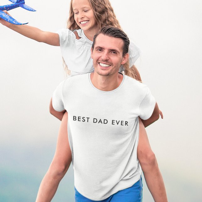 Camiseta Día B y W del mejor padre moderno | Prima (Celebrate the best dads with my "Best Dad Ever" Bella+Canvas Jersey Short Sleeve T-Shirt. )